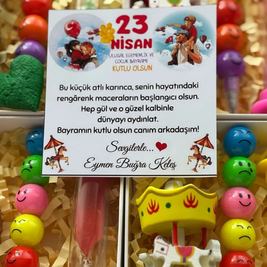Kutulu Atlı Karınca ve Emojili Kalem