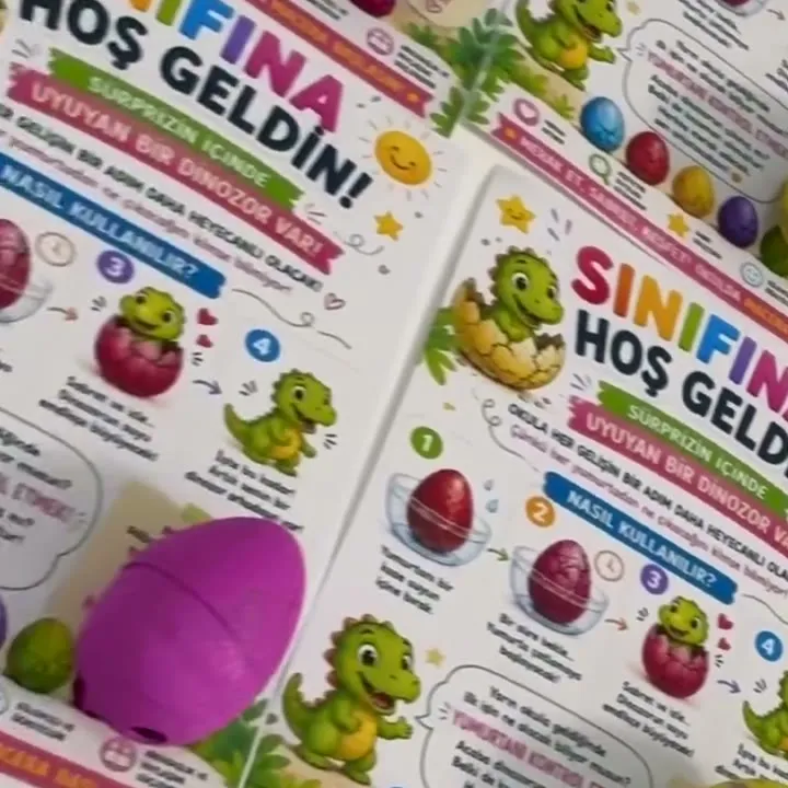 Sürpriz Dinozor Yumurtası – Sınıfına Hoş Geldin Kartlı